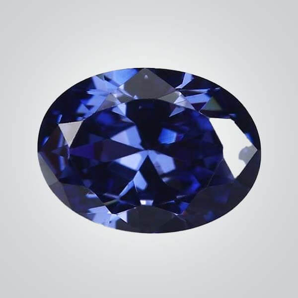 Cubic Zirconia Tanzanite, Oval
