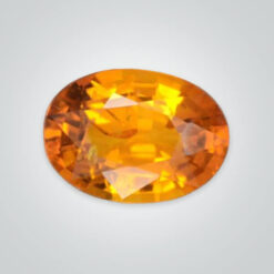 Natural Orange Sapphire, Oval AA