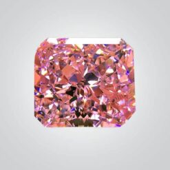 CZ Pink 6A, Oval Crushed Ice cut