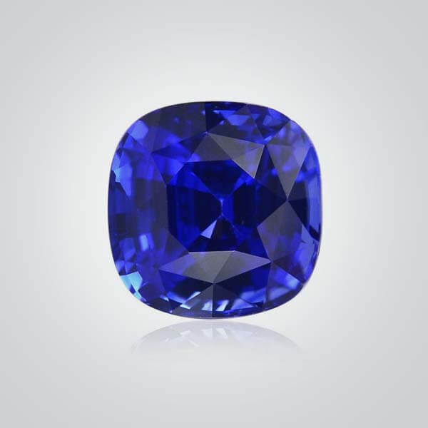 Hydrothermal/Pulled Czochralski Blue Sapphire, Cushion