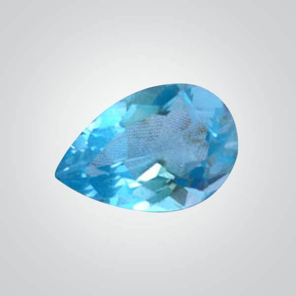 Cubic Zirconia Blue Topaz, Pear