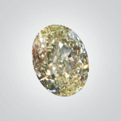 CZ Canary Yellow 6A, Oval Crushed Ice cut