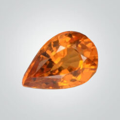Natural Orange Sapphire, Pear AA