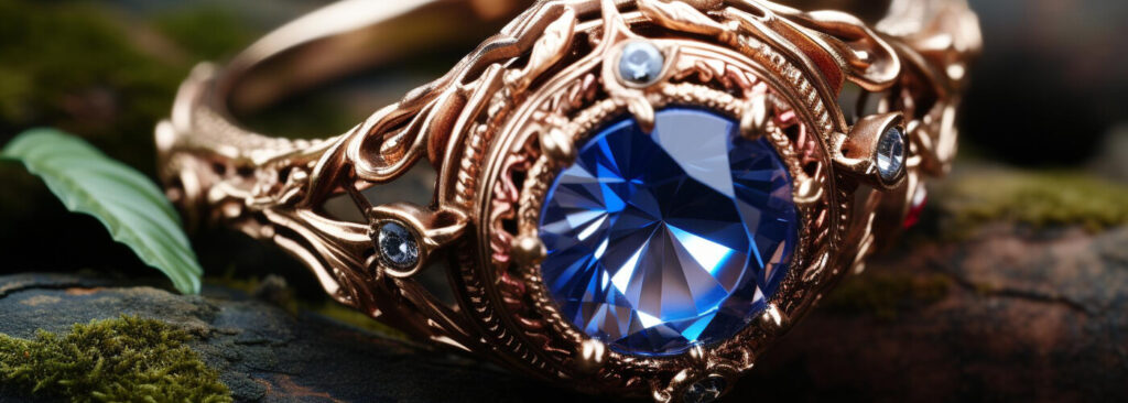lab created blue sapphire