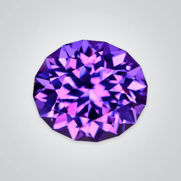 Lab Created Pulled Czochralski Amethyst, Asscher