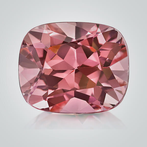 Synthetic Gemstones Pulled Czochralski Padparadscha, Cushion