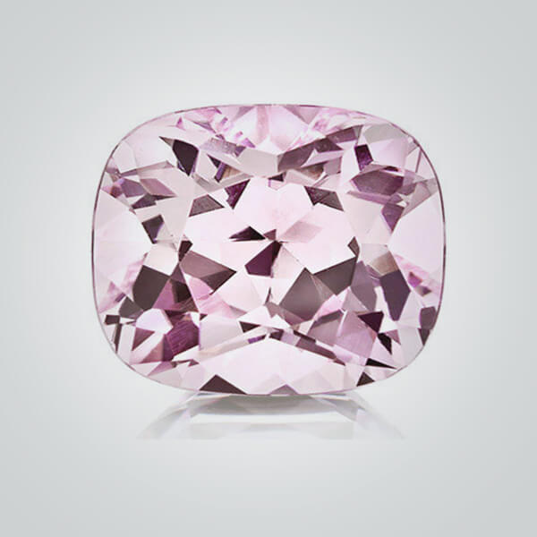 Synthetic Gemstones Pulled Czochralski Pink Morganite, Cushion