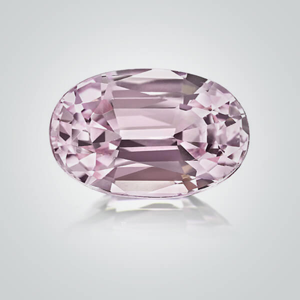 Synthetic Gemstones Pulled Czochralski Pink Morganite, Oval