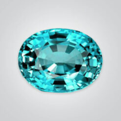 Lab Created Pulled Czochralski Blue Paraiba, Cushion