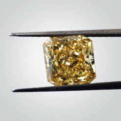 Lab Created Yellow Diamond, Radiant