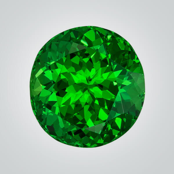 Synthetic Gemstones Pulled Czochralski Green Tsavorite, Trillion