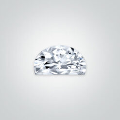 Synthetic Gemstones Diamond, Half-Moon (DEF Color, VS Clarity)