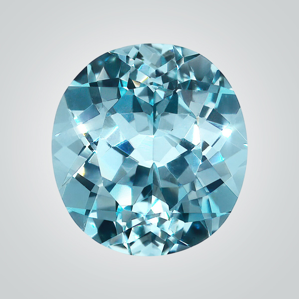 Synthetic Gemstones Pulled Czochralski Aquamarine, Oval