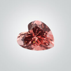Synthetic Gemstones Pulled Czochralski Padparadscha, Heart