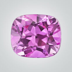 Lab Created Pulled Czochralski Pink Sapphire, Cushion