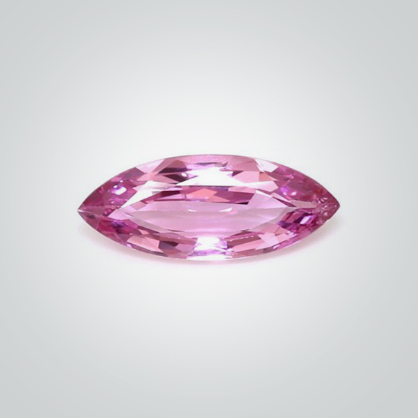 Synthetic Gemstones Pulled Czochralski Pink Sapphire, Marquise