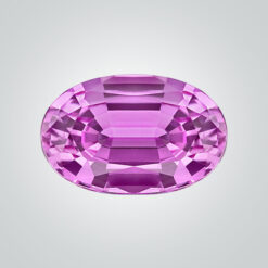 Lab Created Pulled Czochralski Pink Sapphire, Oval