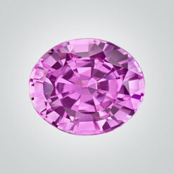 Lab Created Pulled Czochralski Pink Sapphire, Round