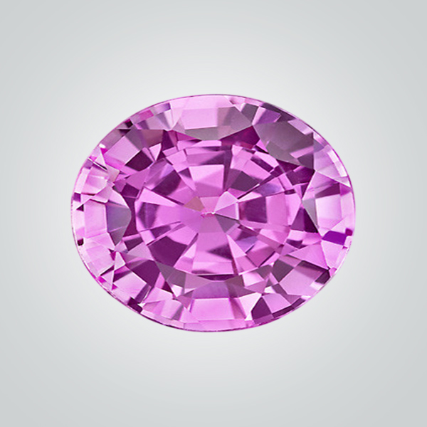 Lab Created Pulled Czochralski Pink Sapphire, Round