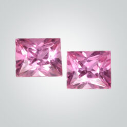 Lab Created Pulled Czochralski Pink Sapphire, Square