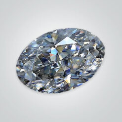 Lab Created Crushed Ice Cut Moissanite, Oval