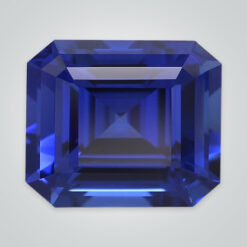 Lab Created Blue Sapphire# 34 (Medium), Asscher