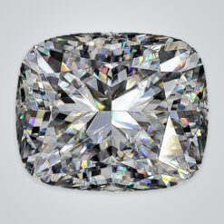 Lab Created Crushed Ice Cut Moissanite, Elongated Cushion