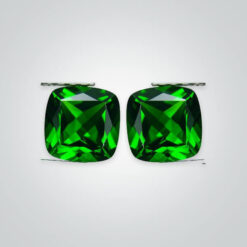 Natural Chrome Diopside, Cushion AAA