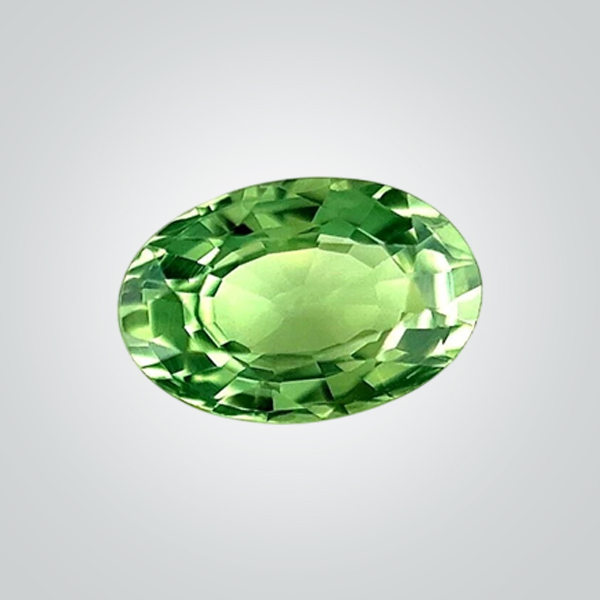 Synthetic Gemstones Pulled Czochralski Green Sapphire, Oval