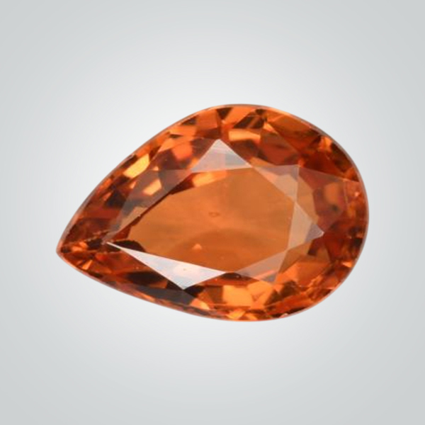 Synthetic Gemstones Pulled Czochralski Orange Sapphire, Pear
