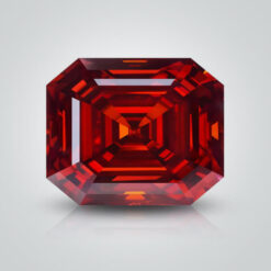 Red Moissanite, Asscher