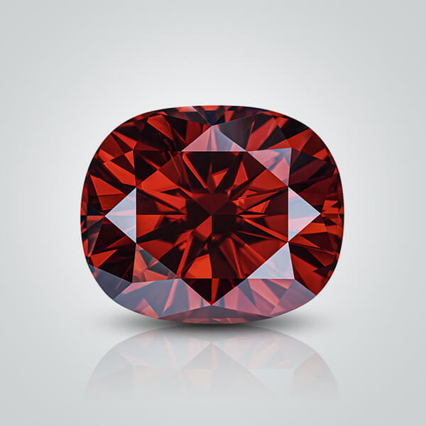 Red Moissanite, Cushion