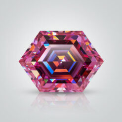 Pink Moissanite, Hexagon