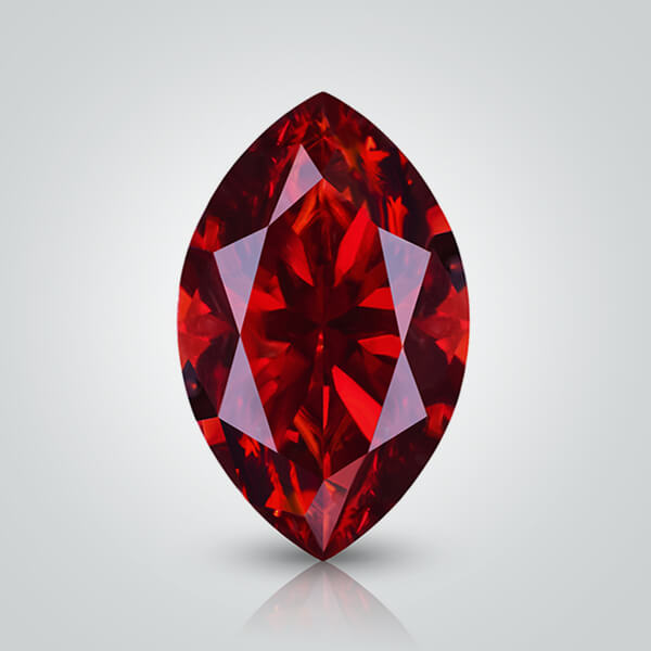 Red Moissanite, Marquise