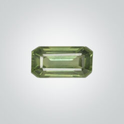 Natural Green Sapphire, Octagon AA