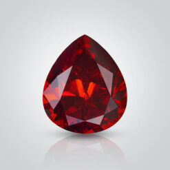 Red Moissanite, Pear