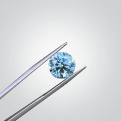 Certified Blue Diamond Round 3.42 carats
