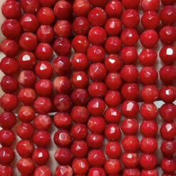 Red Coral Faceted