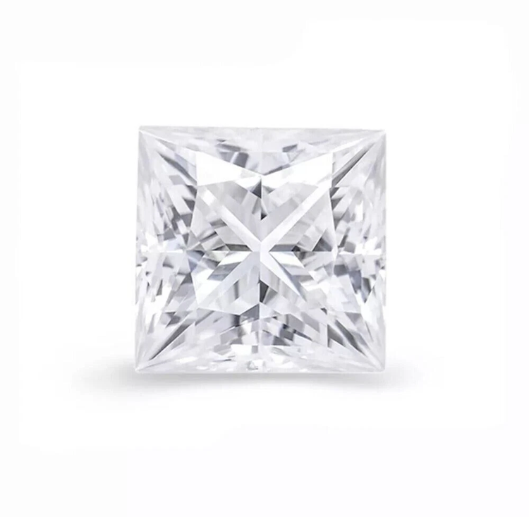 Synthetic Gemstones Moissanite, Square AA