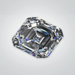 Lab Created Moissanite, Asscher 6A