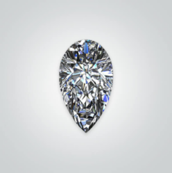 Lab Created Moissanite, Pear 6A