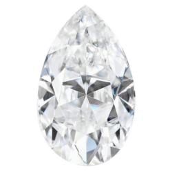 Lab Created Moissanite, Pear AA
