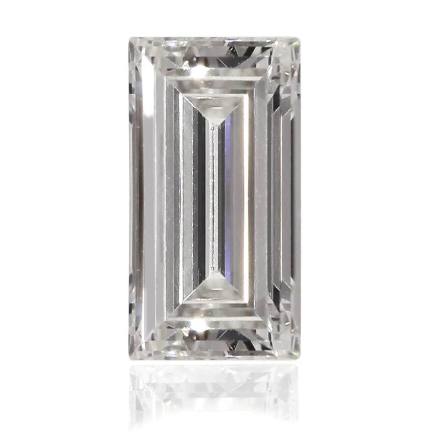 Lab Created Moissanite, Baguette AA
