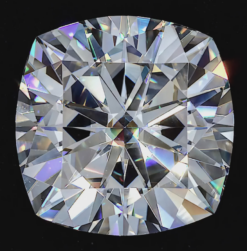 Lab Created Moissanite, Cushion 6A