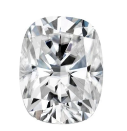 Lab Created Moissanite, Elongated Cushion AA