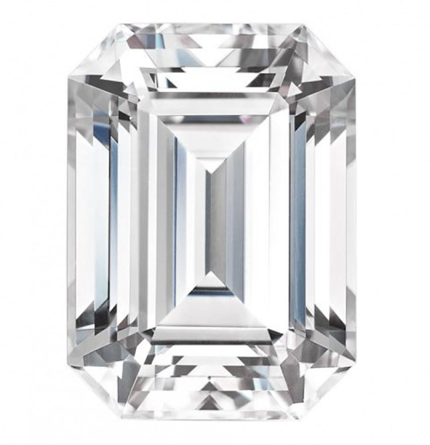 Lab Created Moissanite, Emerald AA