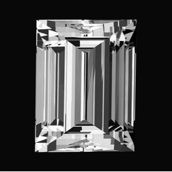 Synthetic Gemstones Moissanite, Baguette 6A