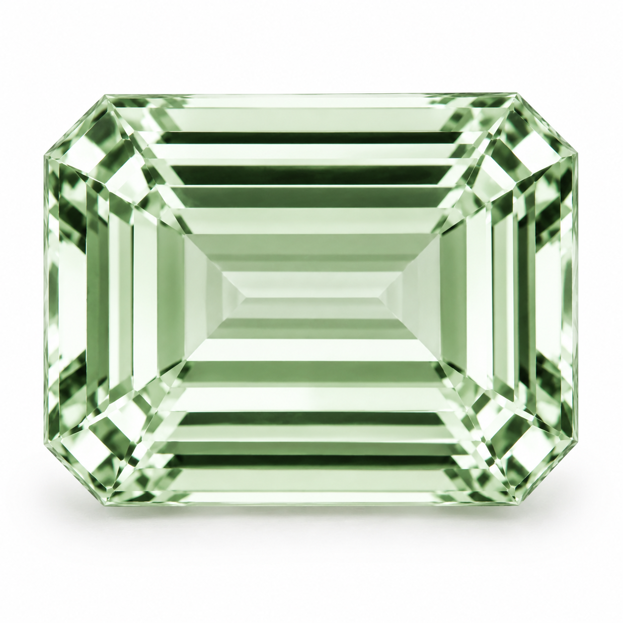 Natural Green Amethyst, Octagon