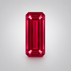 Lab Created Hydrothermal Red Beryl, Baguette