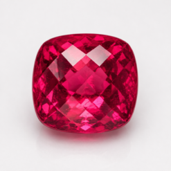 Lab Created Hydrothermal Red Beryl, Cushion Checkerboard
